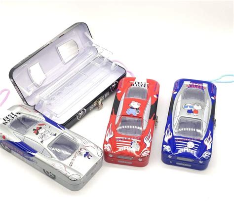 metal pencil box canada|car shaped pencil box.